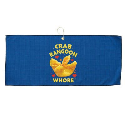 Crab Rangoon, Rangoon Lover Large Microfiber Waffle Golf Towel