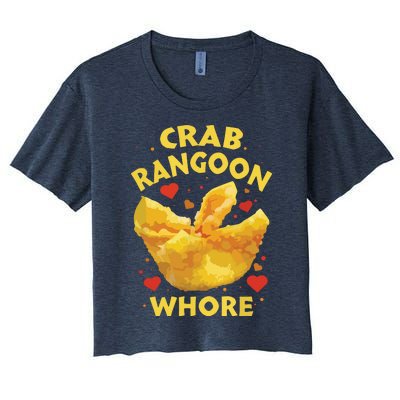 Crab Rangoon, Rangoon Lover Women's Crop Top Tee