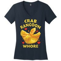 Crab Rangoon, Rangoon Lover Women's V-Neck T-Shirt