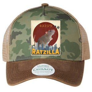 Cute Ratzilla Rat Mouse Japanese Anime Legacy Tie Dye Trucker Hat