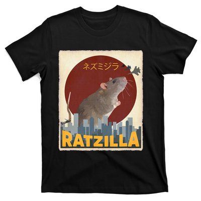 Cute Ratzilla Rat Mouse Japanese Anime T-Shirt