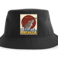 Cute Ratzilla Rat Mouse Japanese Anime Sustainable Bucket Hat