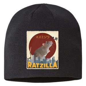 Cute Ratzilla Rat Mouse Japanese Anime Sustainable Beanie