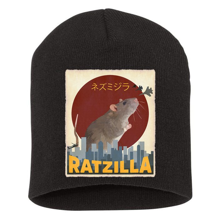 Cute Ratzilla Rat Mouse Japanese Anime Short Acrylic Beanie