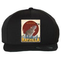 Cute Ratzilla Rat Mouse Japanese Anime Wool Snapback Cap