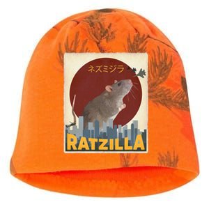 Cute Ratzilla Rat Mouse Japanese Anime Kati - Camo Knit Beanie