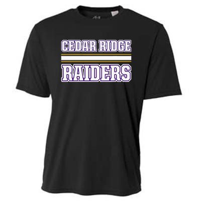 Cedar Ridge Raiders Horizontal Stripes Cooling Performance Crew T-Shirt