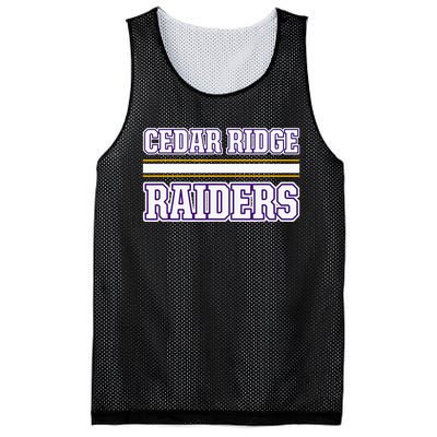 Cedar Ridge Raiders Horizontal Stripes Mesh Reversible Basketball Jersey Tank