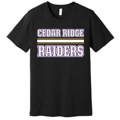 Cedar Ridge Raiders Horizontal Stripes Premium T-Shirt