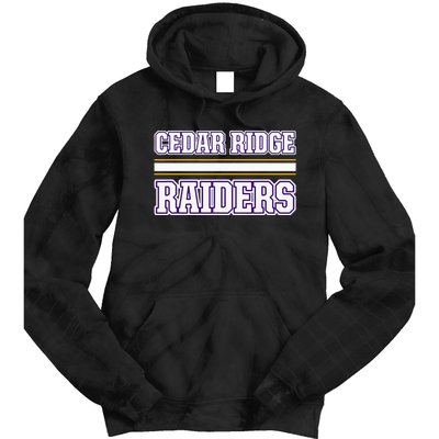 Cedar Ridge Raiders Horizontal Stripes Tie Dye Hoodie