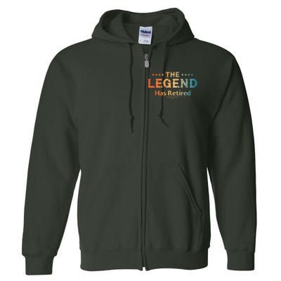 Cute Retired Retiring Retiree Retirement Full Zip Hoodie