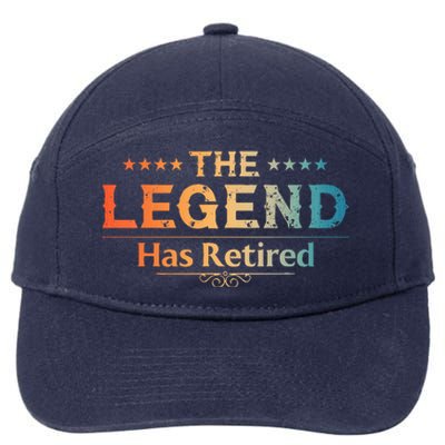 Cute Retired Retiring Retiree Retirement 7-Panel Snapback Hat