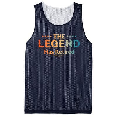 Cute Retired Retiring Retiree Retirement Mesh Reversible Basketball Jersey Tank