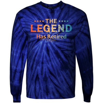 Cute Retired Retiring Retiree Retirement Tie-Dye Long Sleeve Shirt