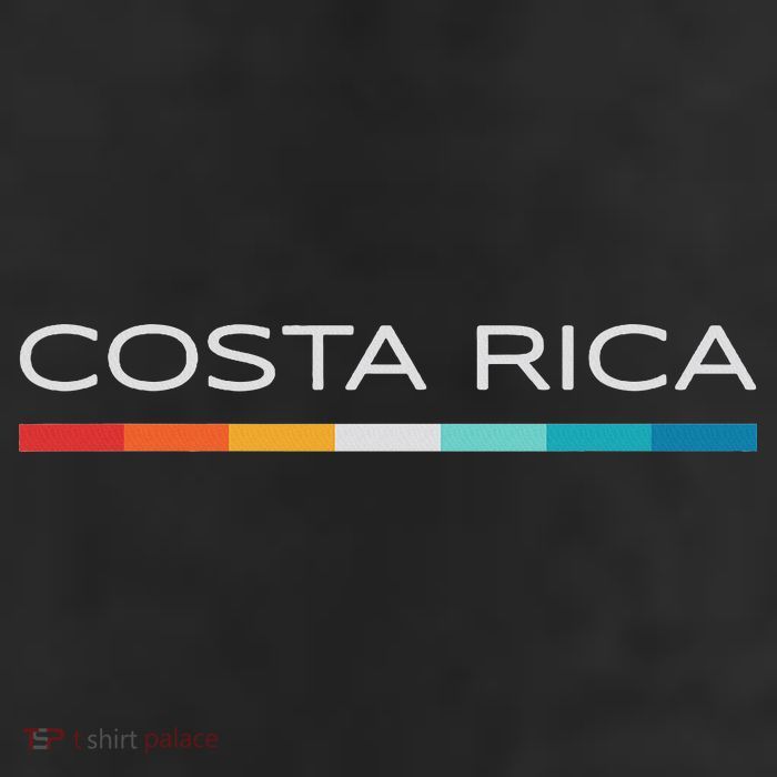 Costa Rica Retro Design 7 Panel Mesh Trucker Snapback Hat