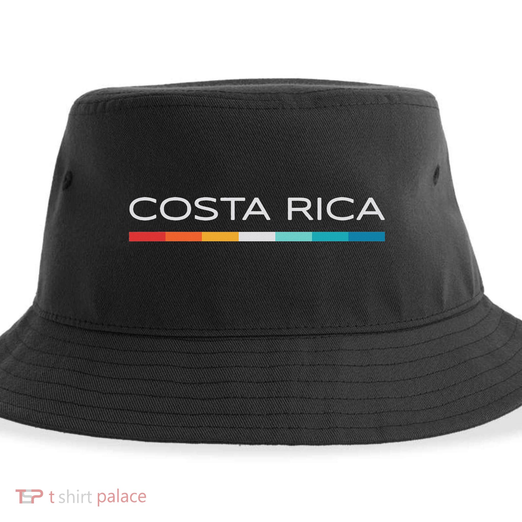 Costa Rica Retro Design Sustainable Bucket Hat