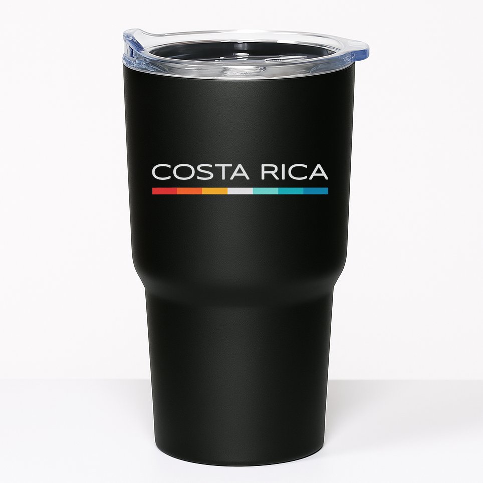Costa Rica Retro Design Tumbler