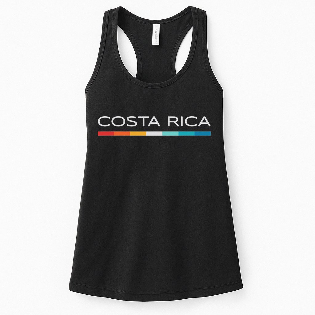 Costa Rica Retro Design Womens Tank Top