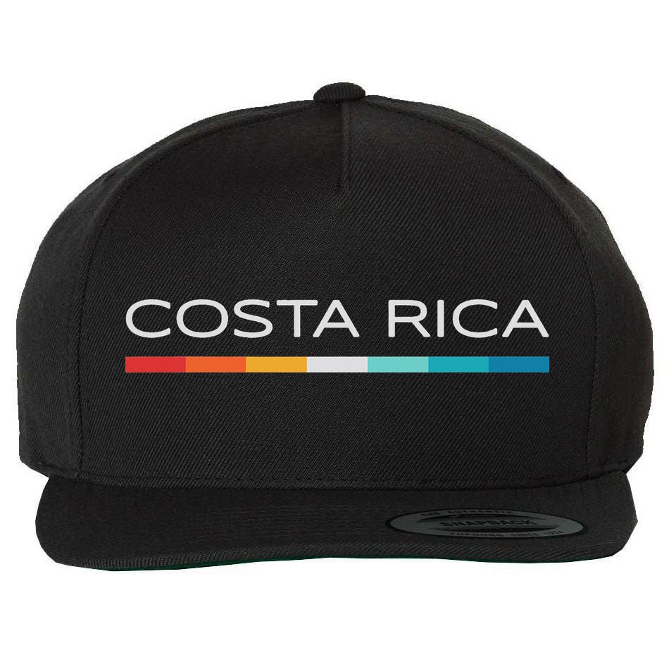 Costa Rica Retro Design Wool Snapback Cap