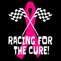 Car Races Racing For A Cure Pink Ribbon Breast Cancer Sweatshirt