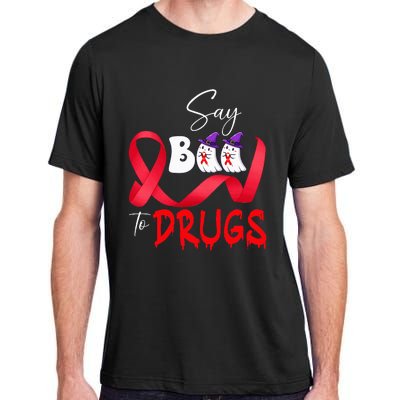 Cute Red Ribbon Week Say BOO To Drugs Halloween Adult ChromaSoft Performance T-Shirt