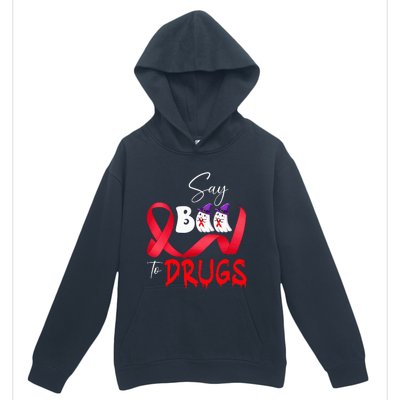 Cute Red Ribbon Week Say BOO To Drugs Halloween Urban Pullover Hoodie