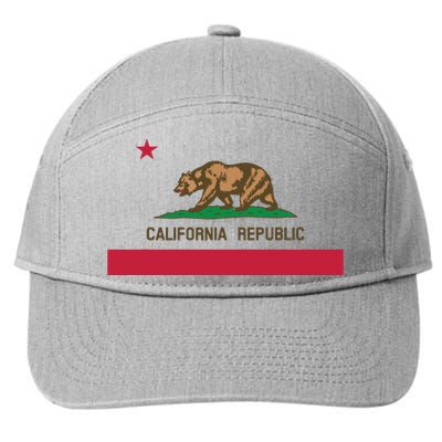 California Republic State Flag 7-Panel Snapback Hat