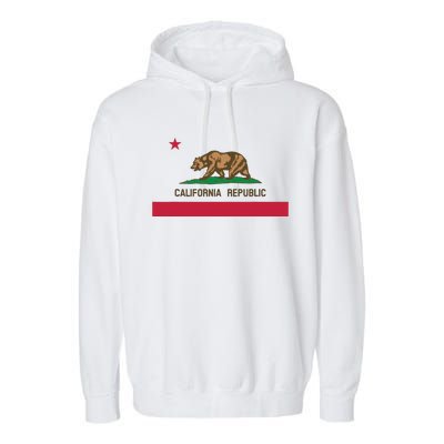 California Republic State Flag Garment-Dyed Fleece Hoodie