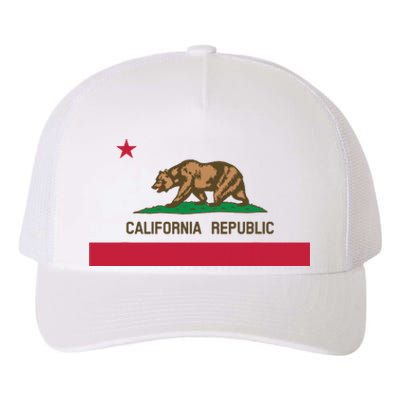 California Republic State Flag Yupoong Adult 5-Panel Trucker Hat