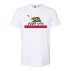 California Republic State Flag Softstyle CVC T-Shirt