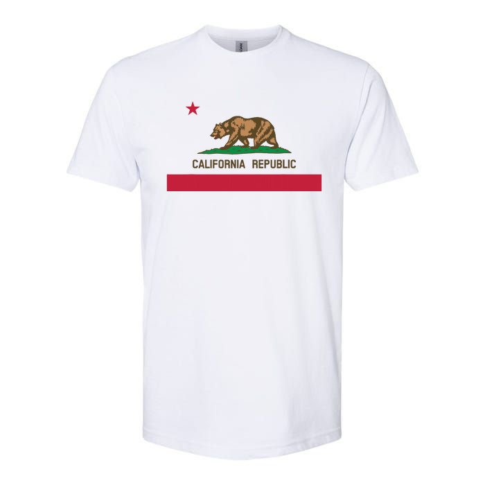 California Republic State Flag Softstyle CVC T-Shirt