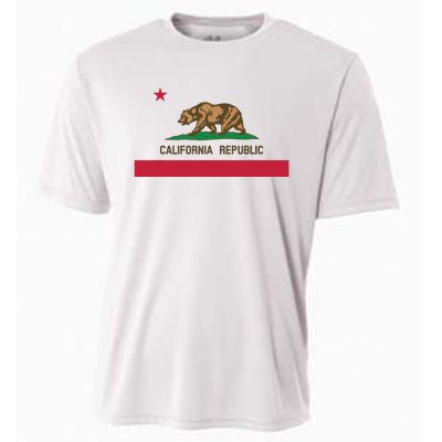 California Republic State Flag Cooling Performance Crew T-Shirt