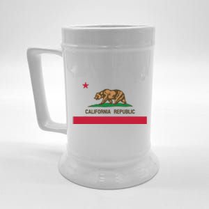 California Republic State Flag Beer Stein