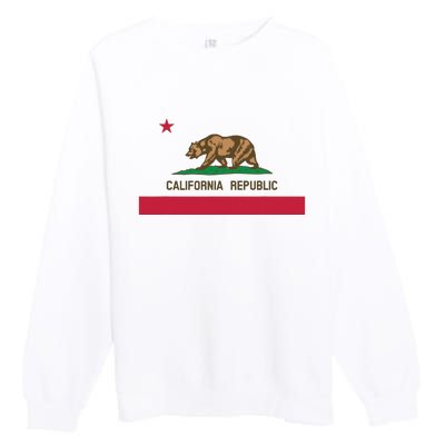 California Republic State Flag Premium Crewneck Sweatshirt