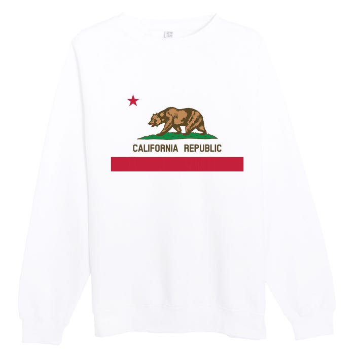 California Republic State Flag Premium Crewneck Sweatshirt