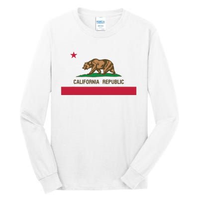 California Republic State Flag Tall Long Sleeve T-Shirt