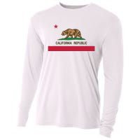 California Republic State Flag Cooling Performance Long Sleeve Crew