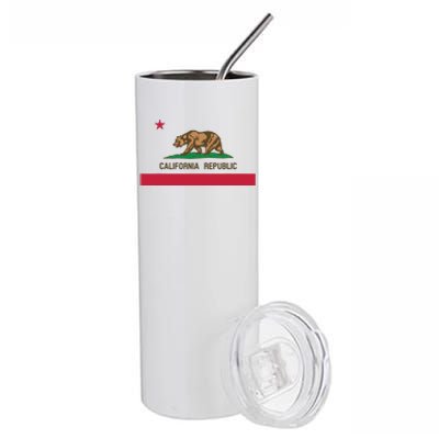 California Republic State Flag Stainless Steel Tumbler