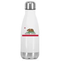 California Republic State Flag Stainless Steel Insulated Water Bottle