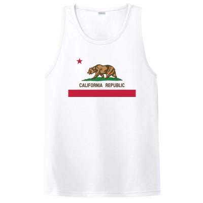 California Republic State Flag PosiCharge Competitor Tank