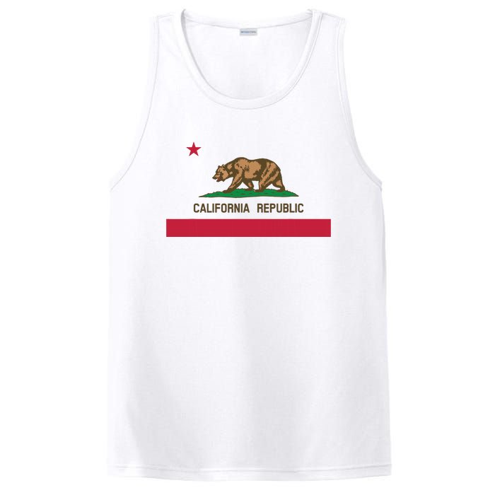 California Republic State Flag PosiCharge Competitor Tank