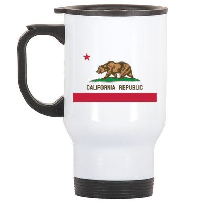 California Republic State Flag Stainless Steel Travel Mug