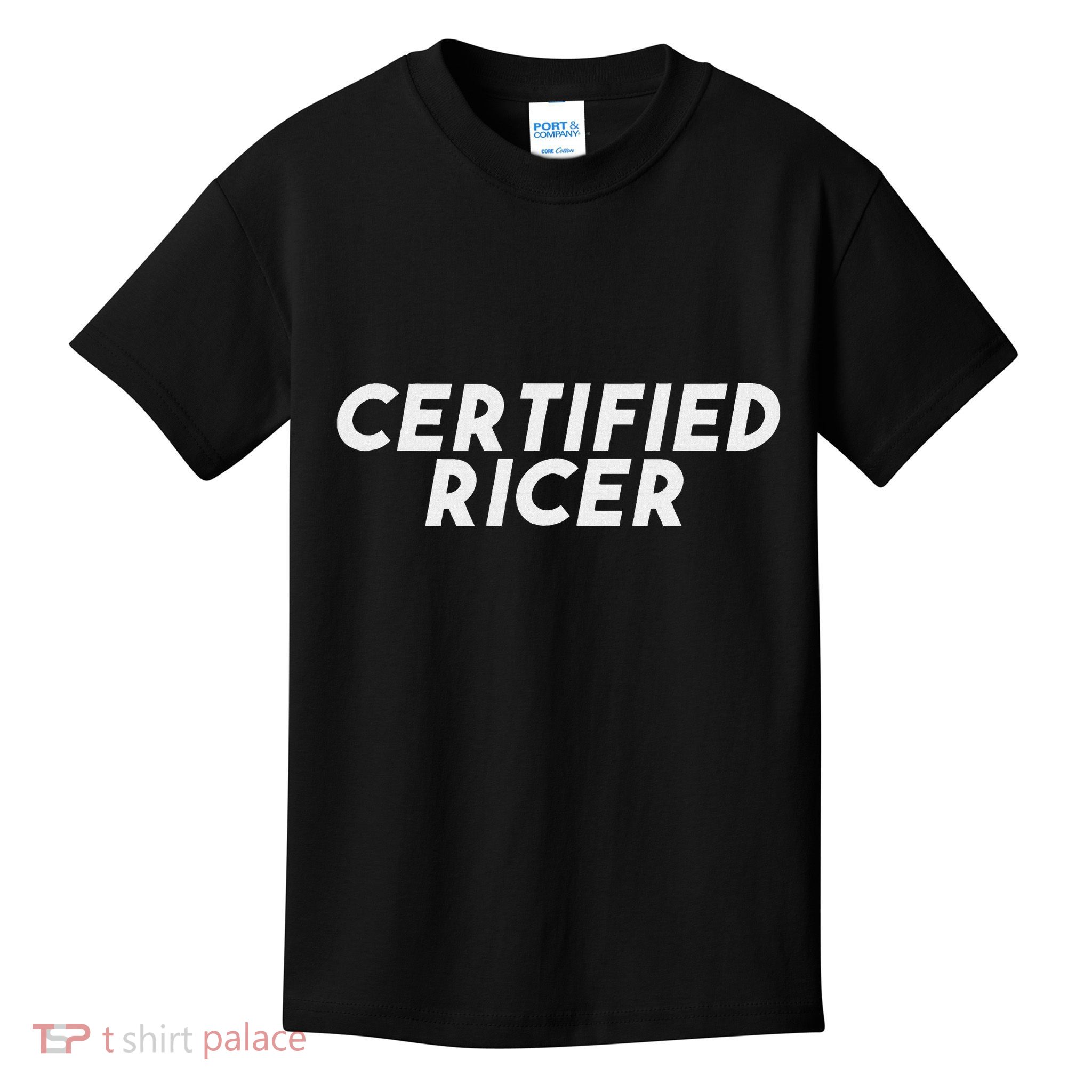 Certified Ricer Slammed Stance Car Kids T-Shirt