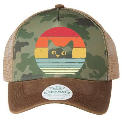 Cat Retro Style Legacy Tie Dye Trucker Hat