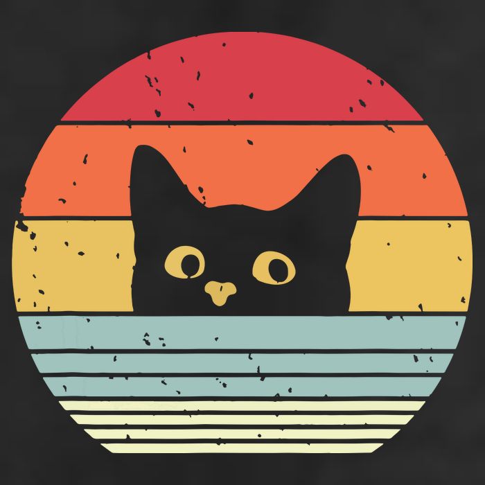 Cat Retro Style 15oz Campfire Ceramic Mug