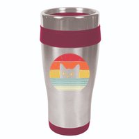 Cat Retro Style 16oz Travel Tumbler