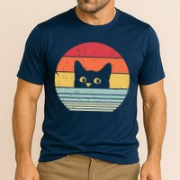 Cat Retro Style Performance Shirt