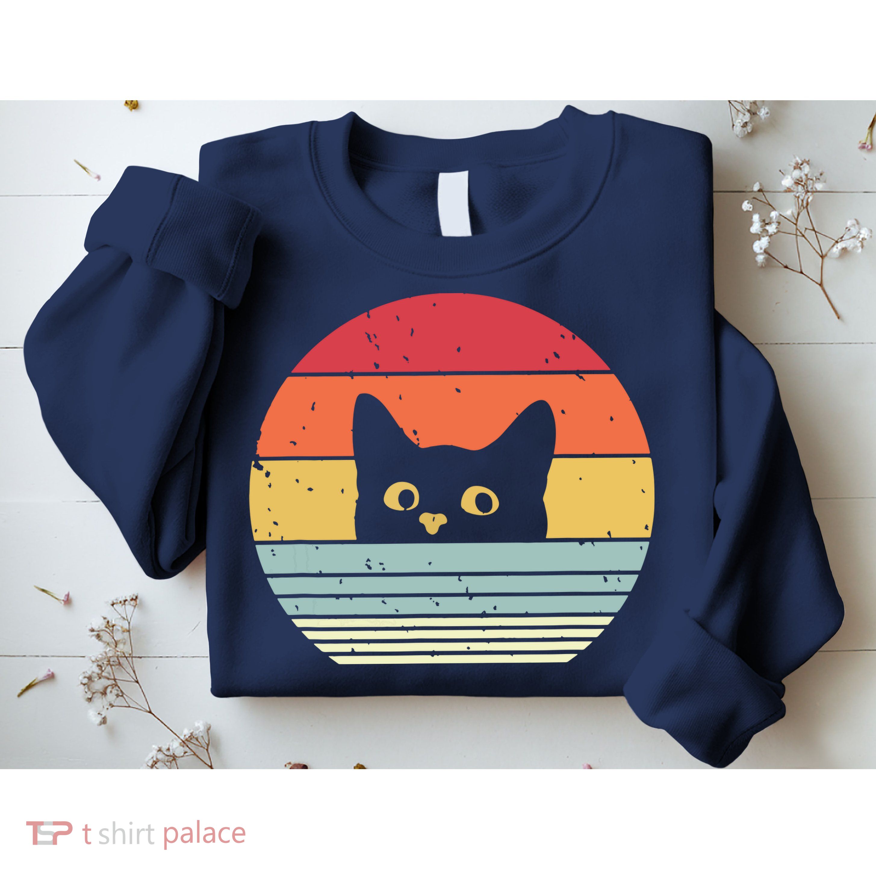 Cat Retro Style Sweatshirt