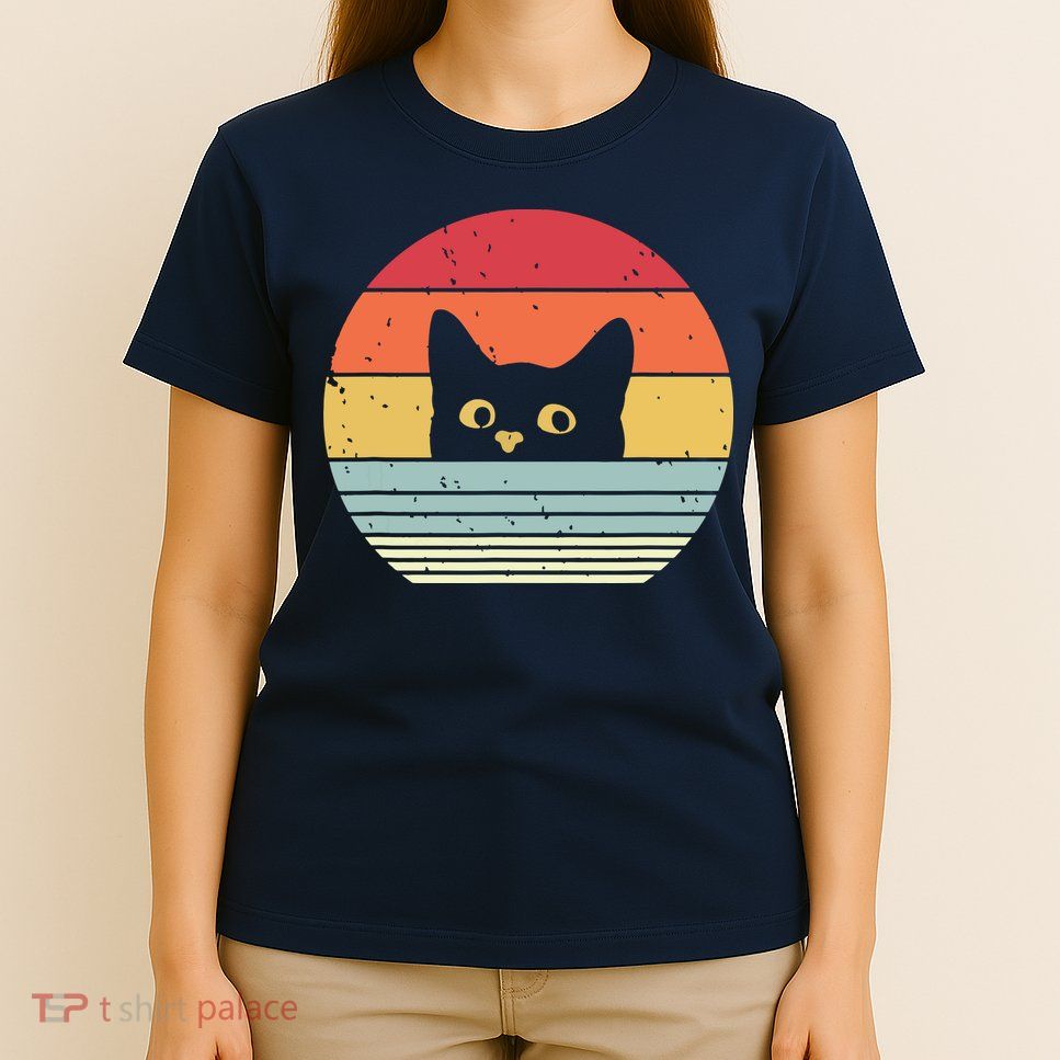 Cat Retro Style T-Shirt