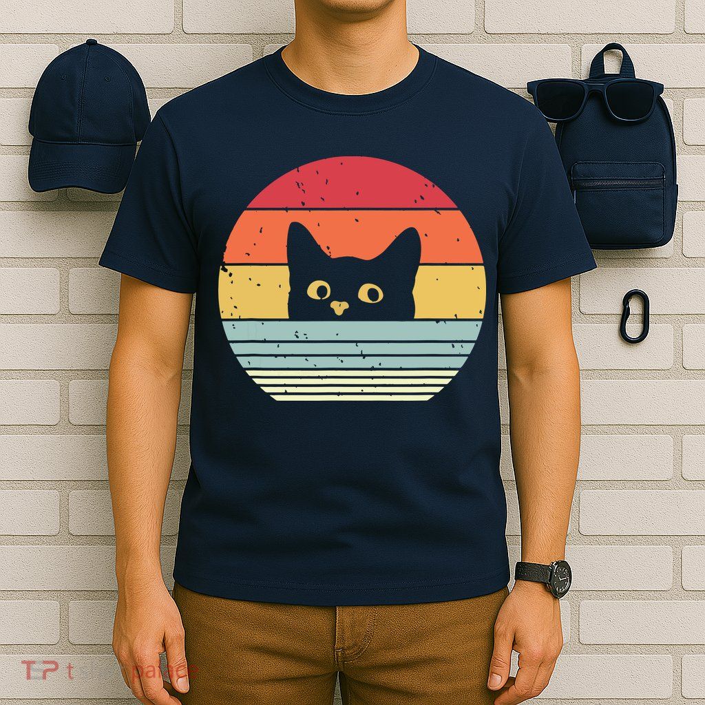 Cat Retro Style T-Shirt
